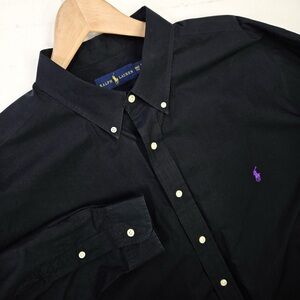 Ralph Lauren Men's Black Shirt - 4XB